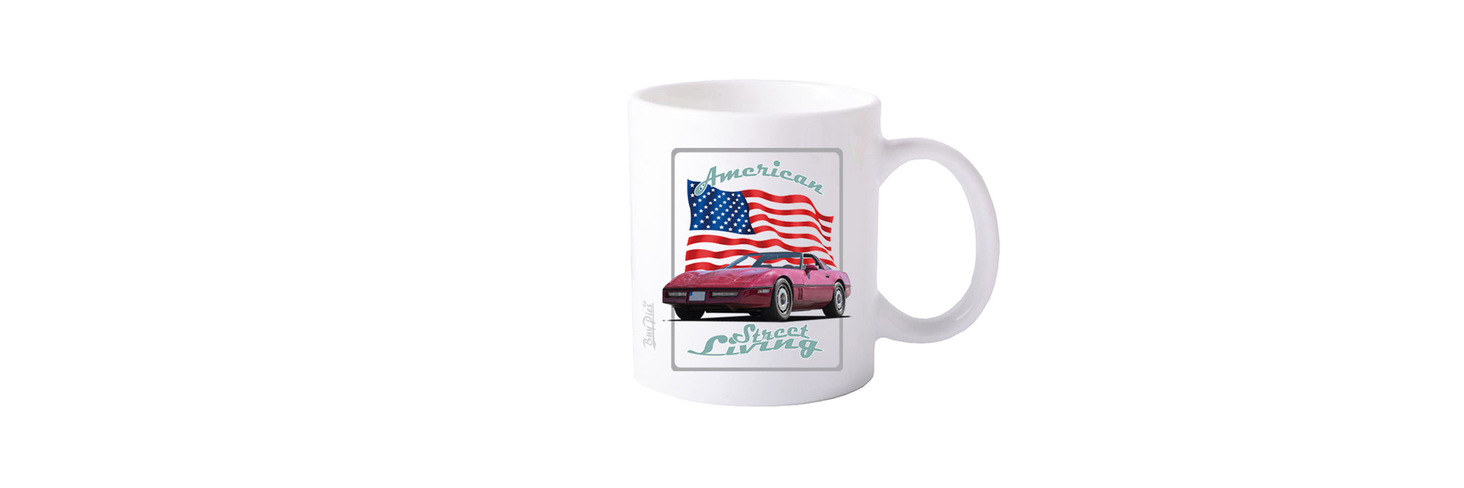 Keramiktasse Motive US-Cars (Corve)